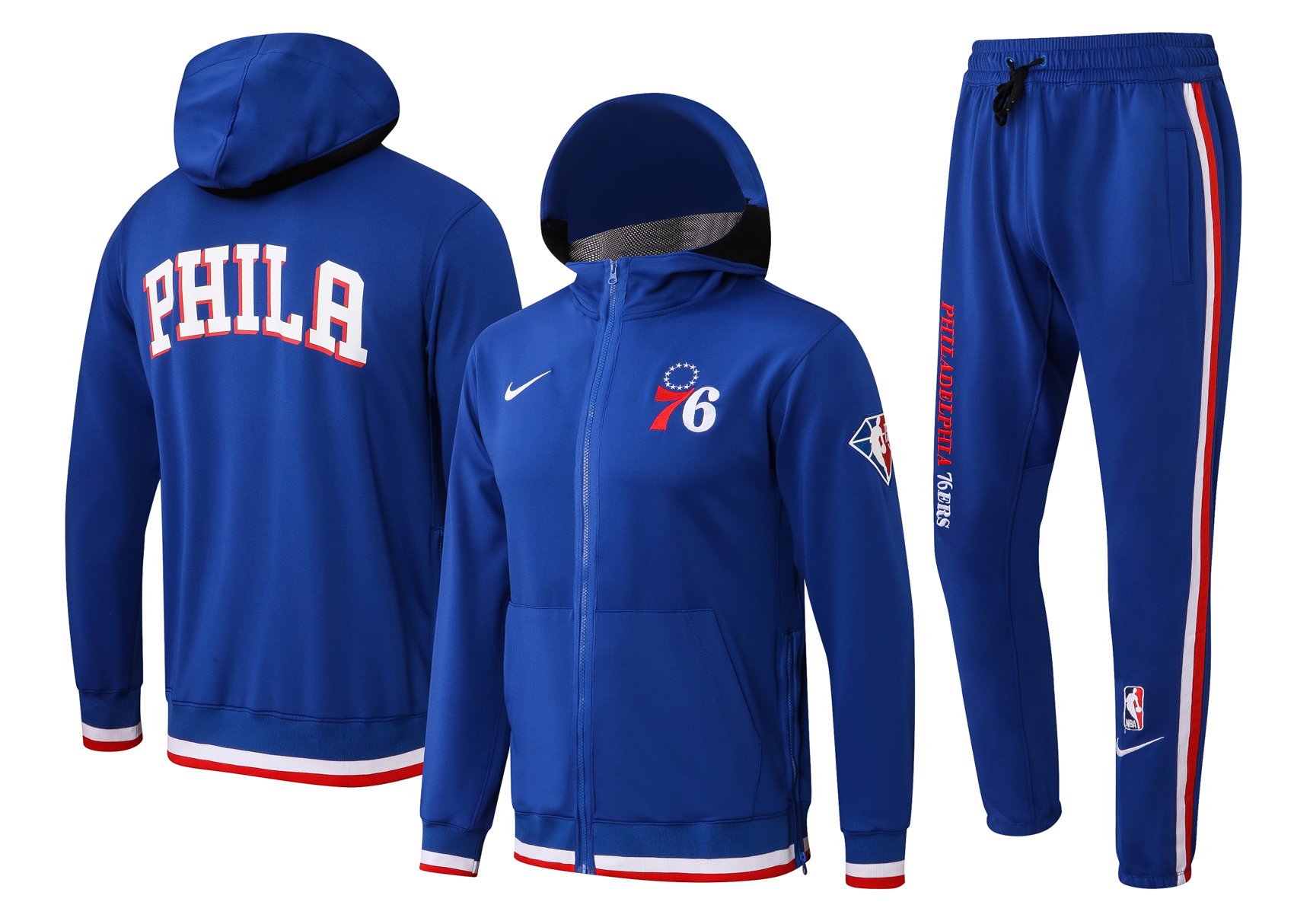Men Philadelphia 76ers blue  2024 NBA Nike Training suit->indiana pacers->NBA Jersey